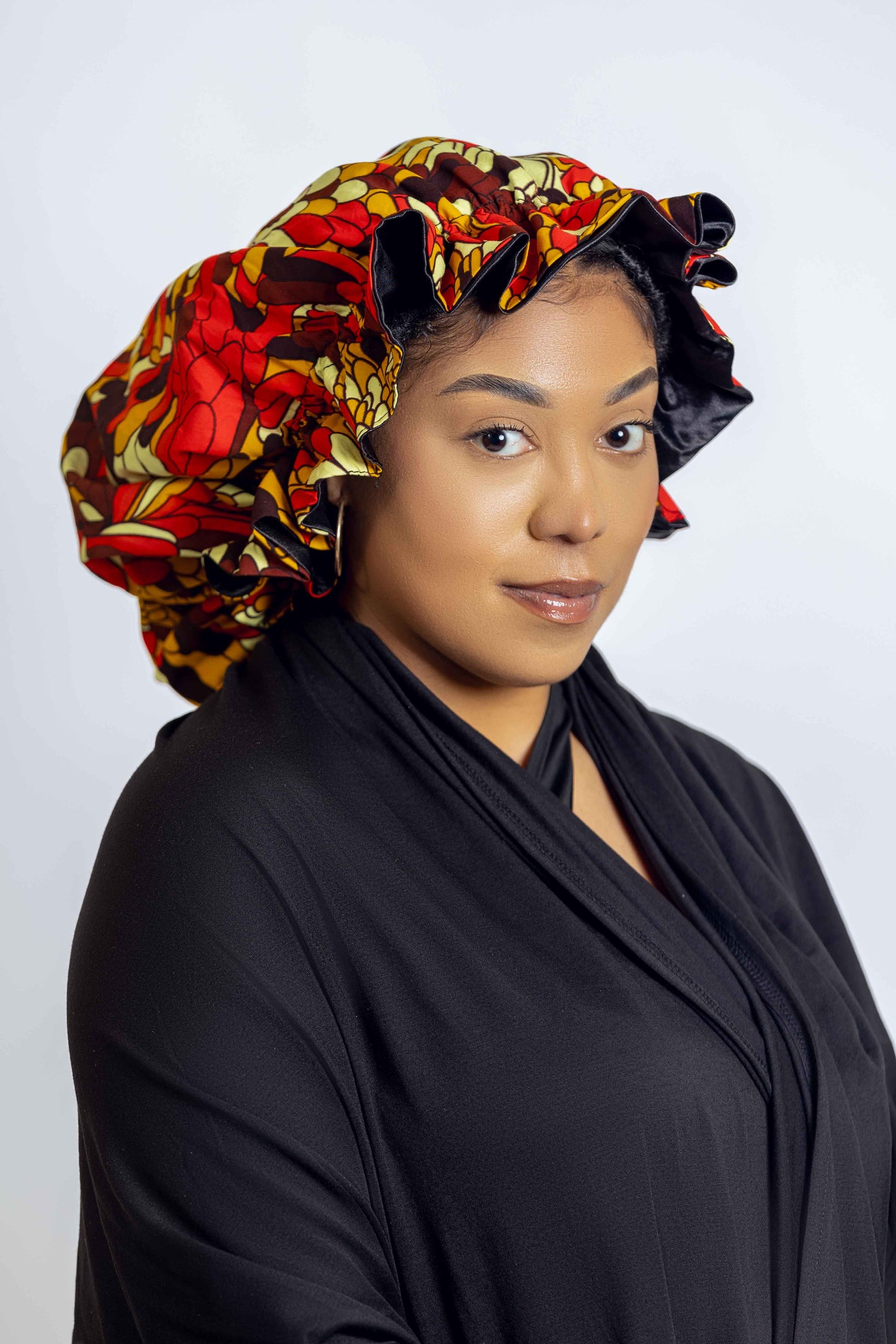 Ankara Head bonnets with Satin / Ivie