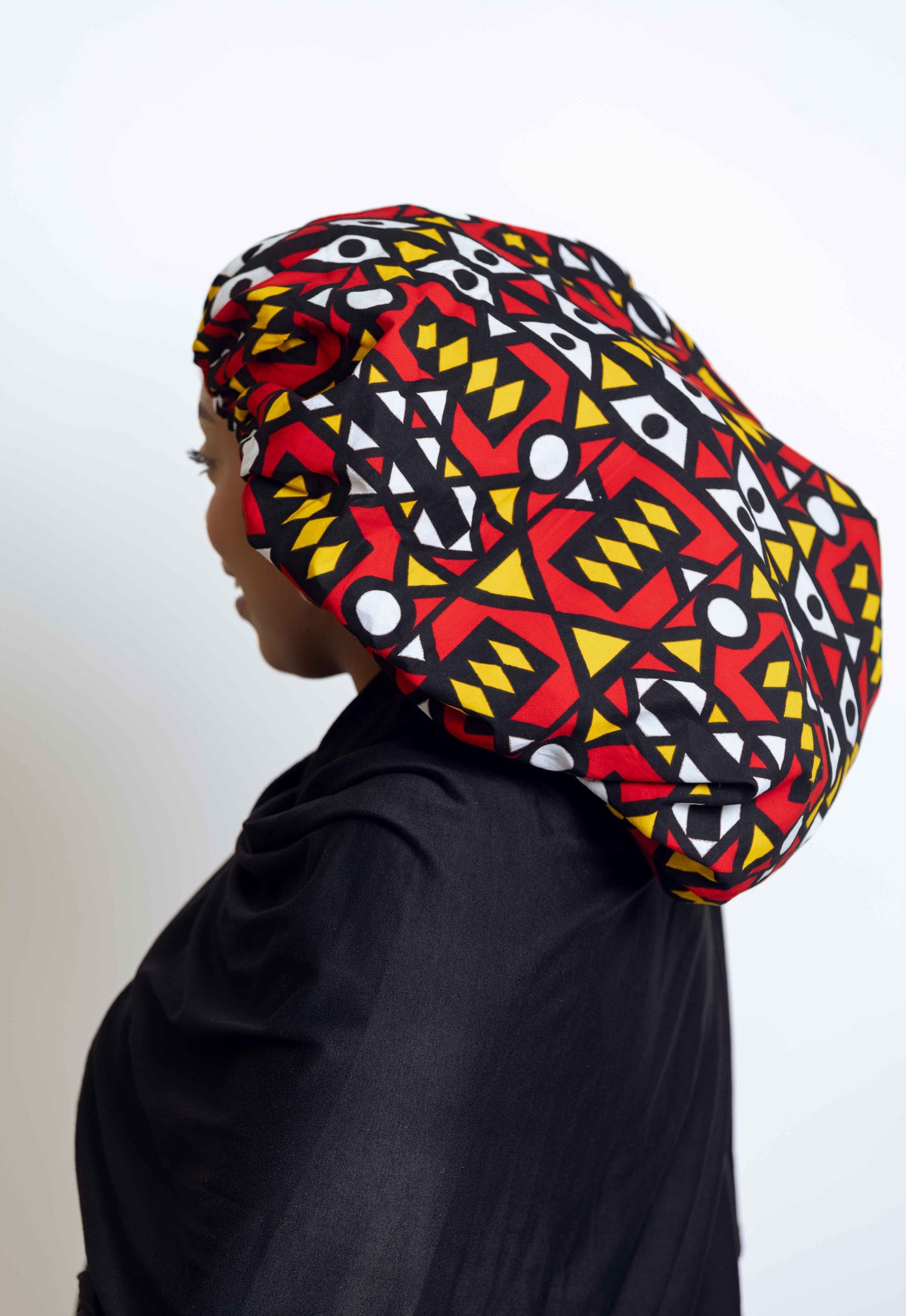 Ankara Head bonnets with Satin / Chichi